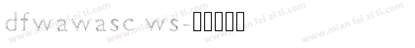 dfwawasc ws字体转换